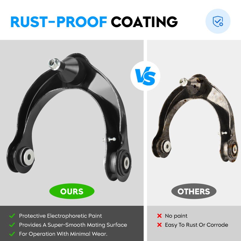 AEagle Front Upper Control Arm Assembly w/Ball Joints for Dodge Durango & Jeep Grand Cherokee 2011-2015, Driver & Passenger Side Suspension Kit K621608 K621607 - Image 3